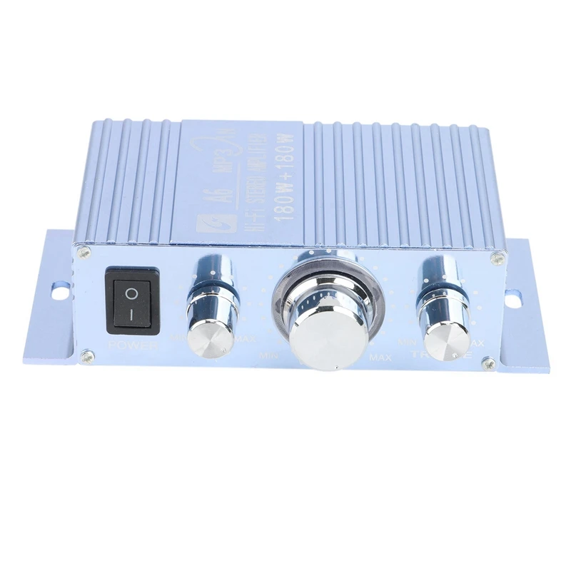 A6 Hifi Stereo Audio Amplifier DC12V 2.0 Channel Car Computer Speaker DIY Finished Power Amplifier