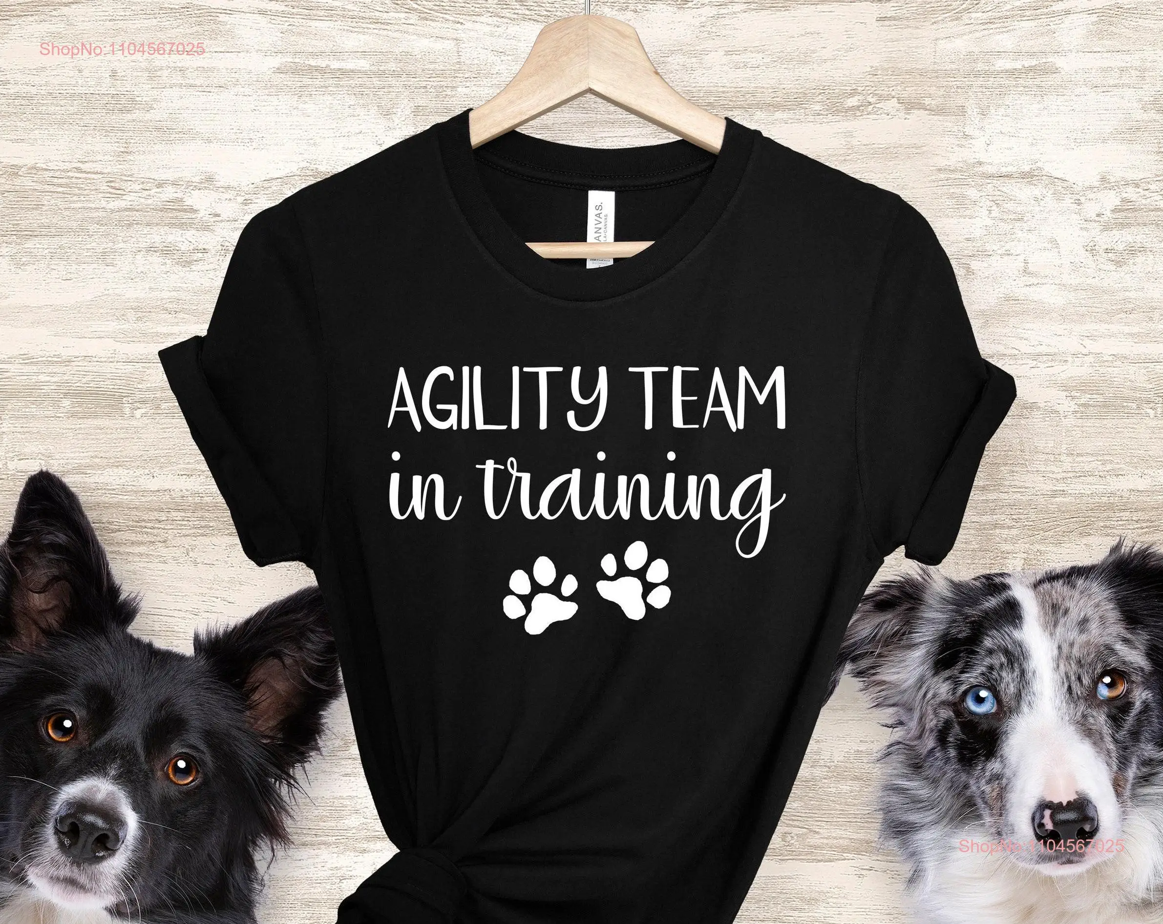 Dog Agility T Shirt Team in Training Sports Mom with Aussie Lover long or short sleeves