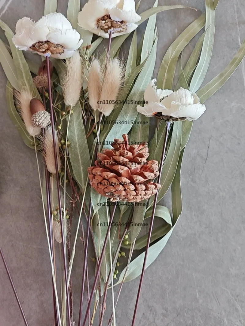 Shooting Props Living Room Flower Arrangemen Dried Lotus Seedpod Natural Dried Flower Zen Tea Room Decoration Vase Decoration