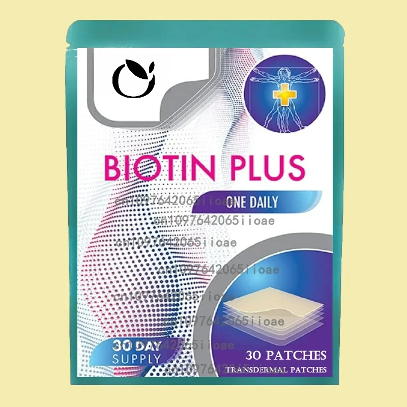 

30 пластырей для роста волос Biotin Plus Patch для женщин, Biotin Plus Polygonum Multiflorum