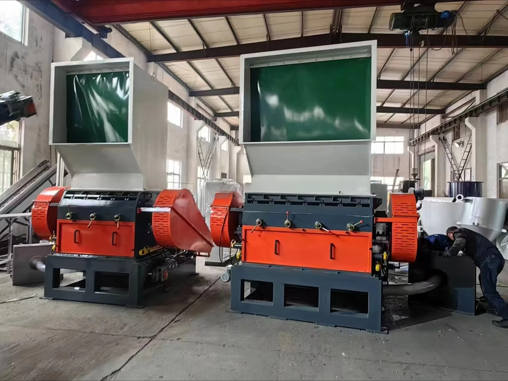 100-1000 kgh plastic waste crusher grinder pet bottle line - view 6