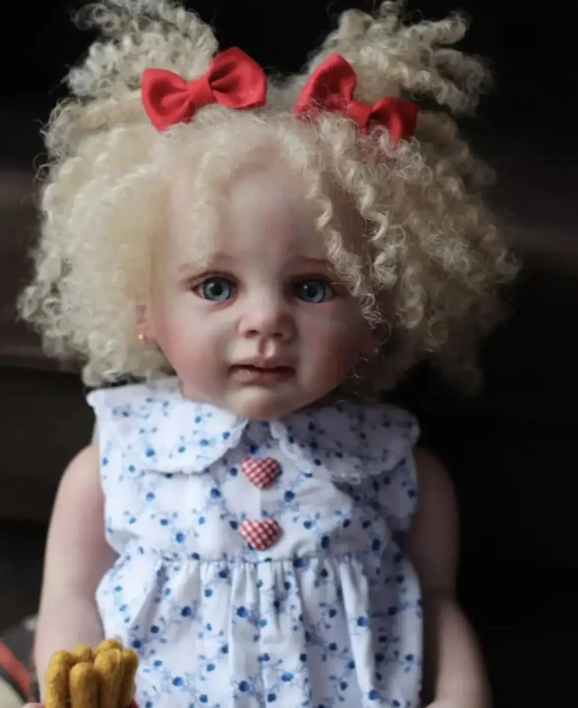 SINO-BB Customized Limited Supply 25inch Reborn Baby Doll Fritzi With Hand-Rooted Hair Already Finished Doll Christmas Gift