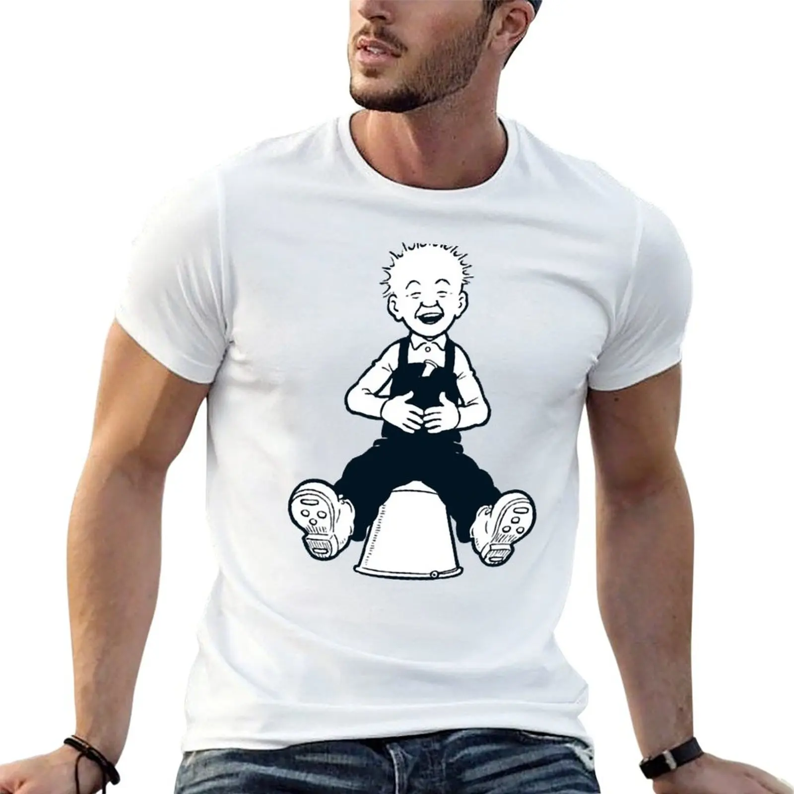 Футболка Oor Wullie, Scottish, Sunday Post, повседневный топ без застежек, с короткими рукавами