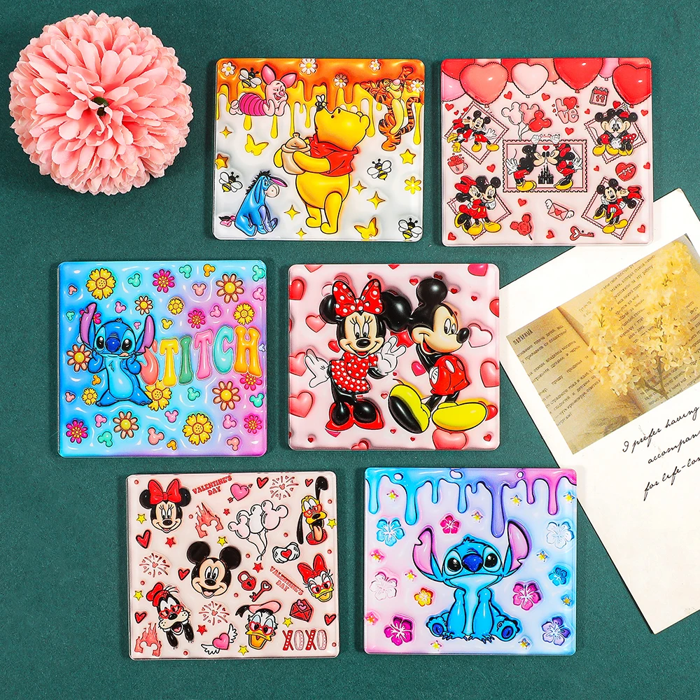 1pc/6pcs Disney Series Fridge Magnets Vibrant Colorful Home Use Fridge Decorative Cute And Practical Refrigerator Stickers