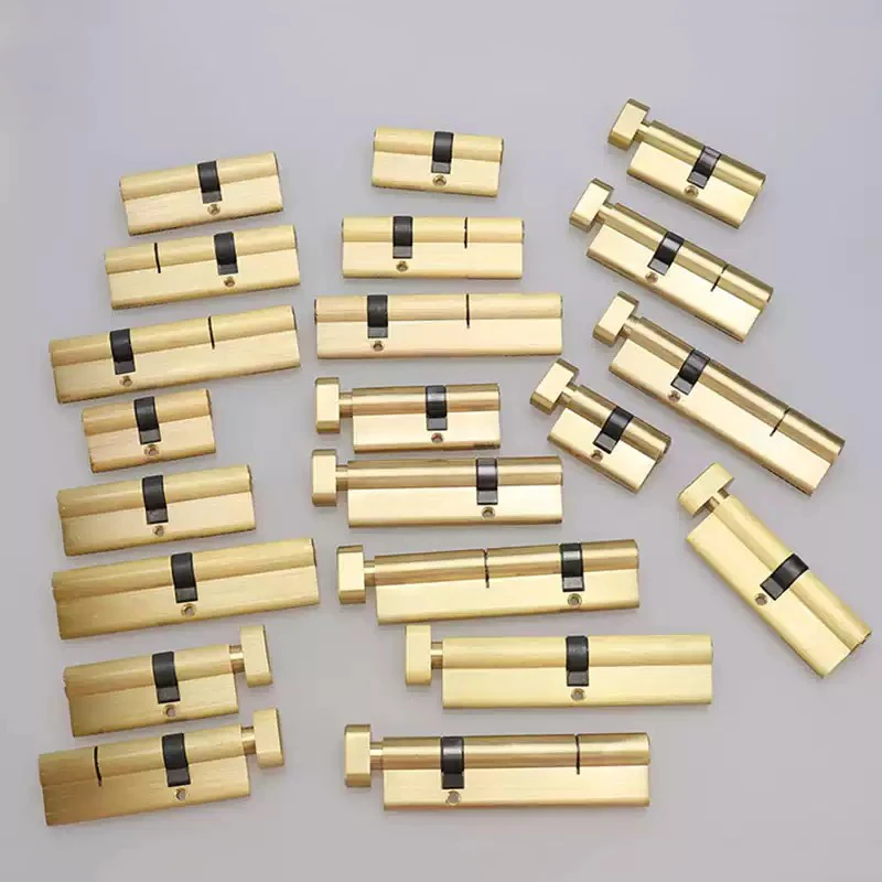 All Brass Pure Copper Anti-Theft Door Lock Core Double Opening Indoor Aluminum Alloy Bridge-Cut off Aluminum Door