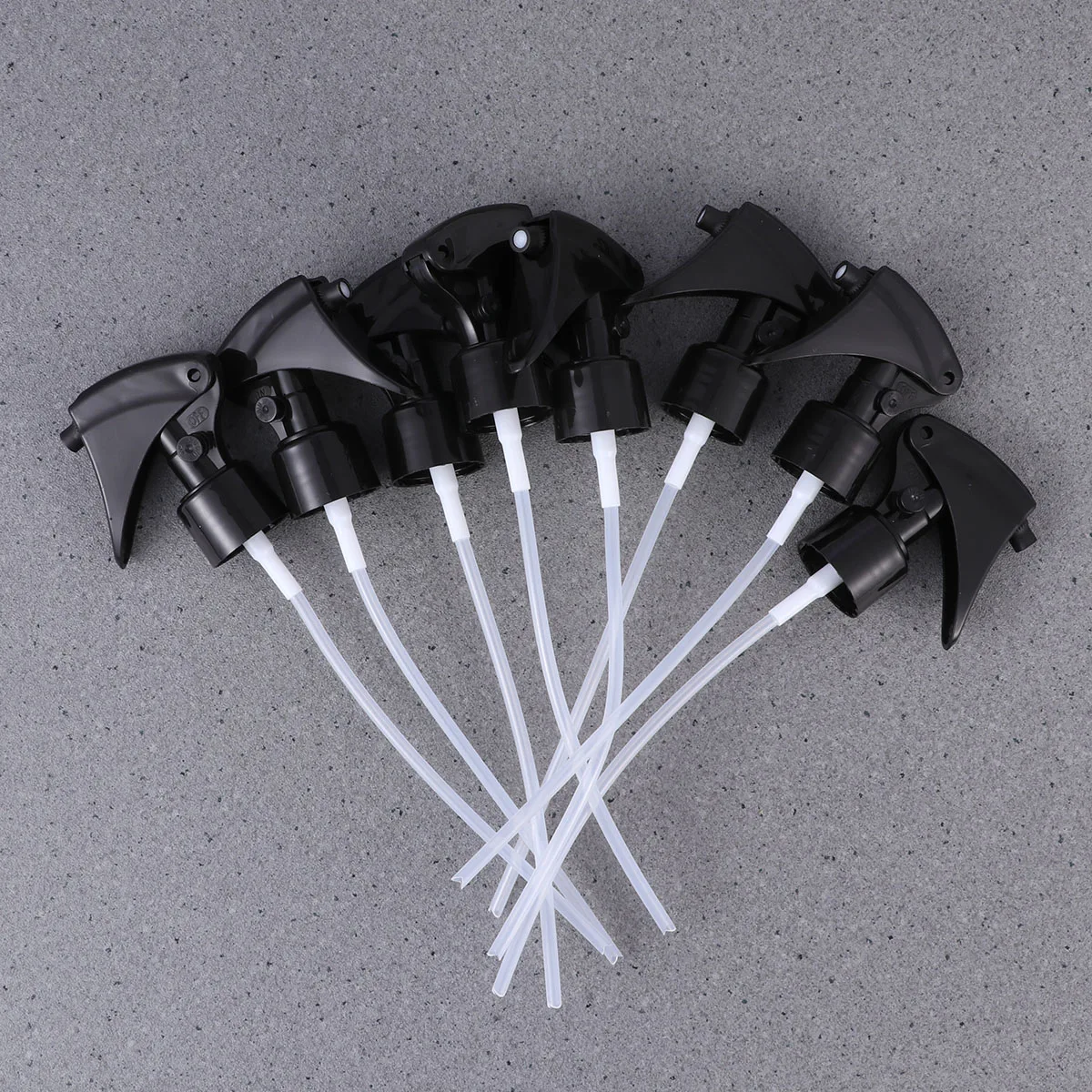 

8pcs Trigger Sprayer Replacement Nozzle Tops Reusable Mist Stream Mouse Shaped Settings for Round Neck Spray Bottles (H01 Black