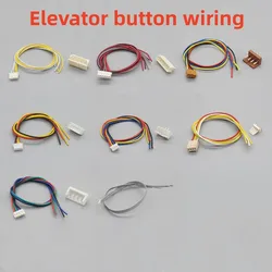 5PCS Elevator Button Line External Call Cable Single Plug-in4/6 Wires Connector For KONE Hitachi Tissen Elevator Parts