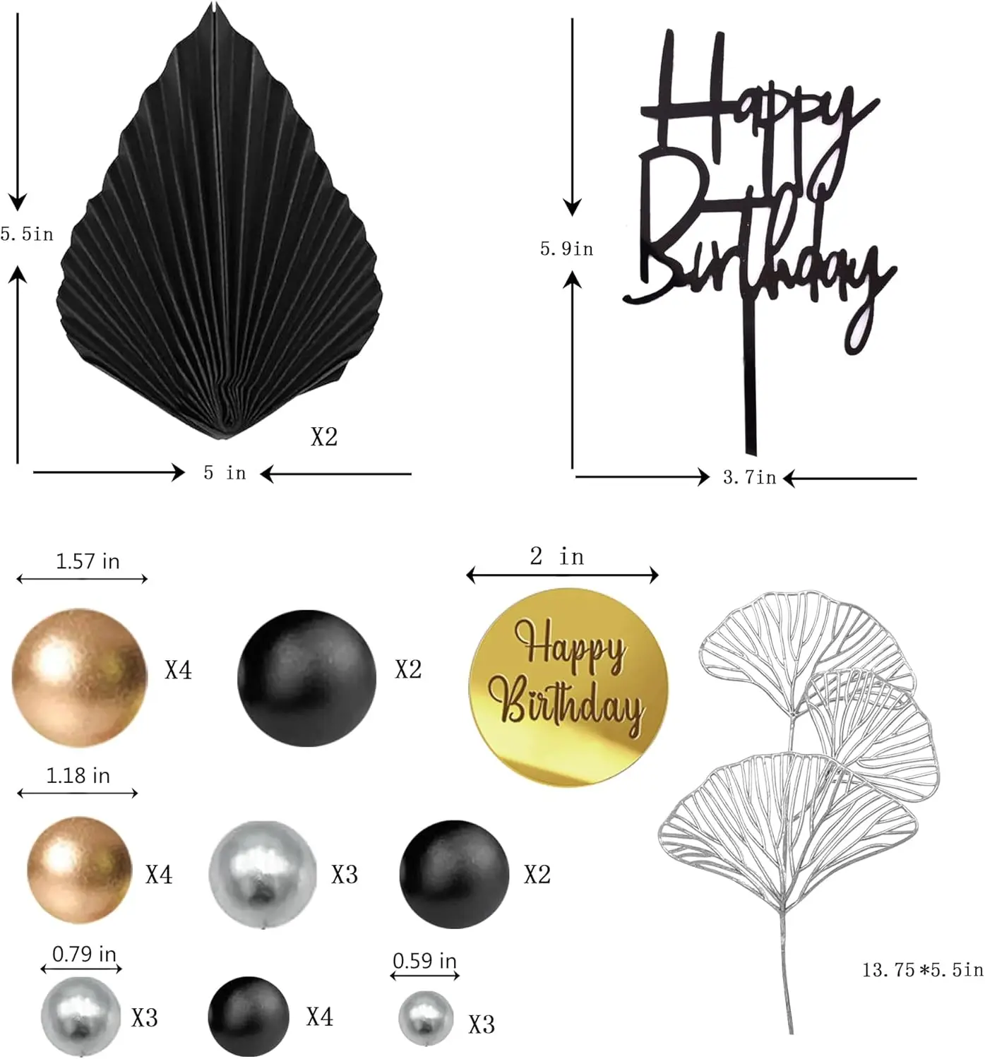 Blaue weiße goldene Kugeln Kuchendeckel Kugeln Geburtstagstorte Dekorationen für Geburtstag Boho Hochzeit Babyparty Partydekorationen – Detail 11