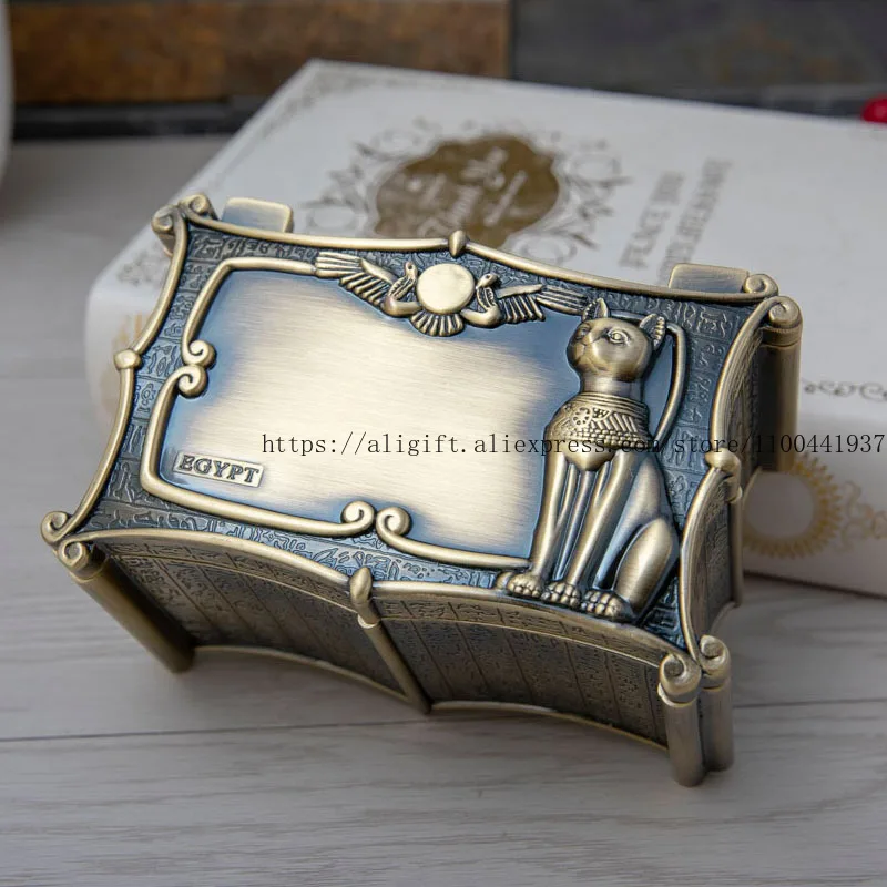 

New European-Style Creative Zinc Alloy Jewelry Storage Box Egyptian Gift Box