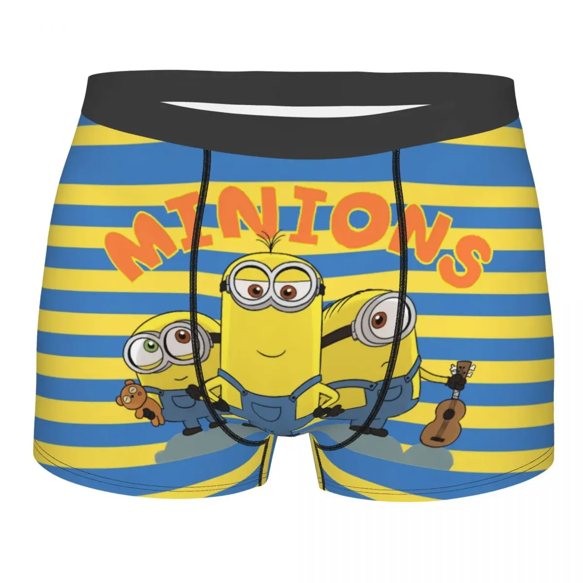 Custom Male Cool Minions Men's Underwear Boxer Briefs Breathable Shorts Panties Underpants
