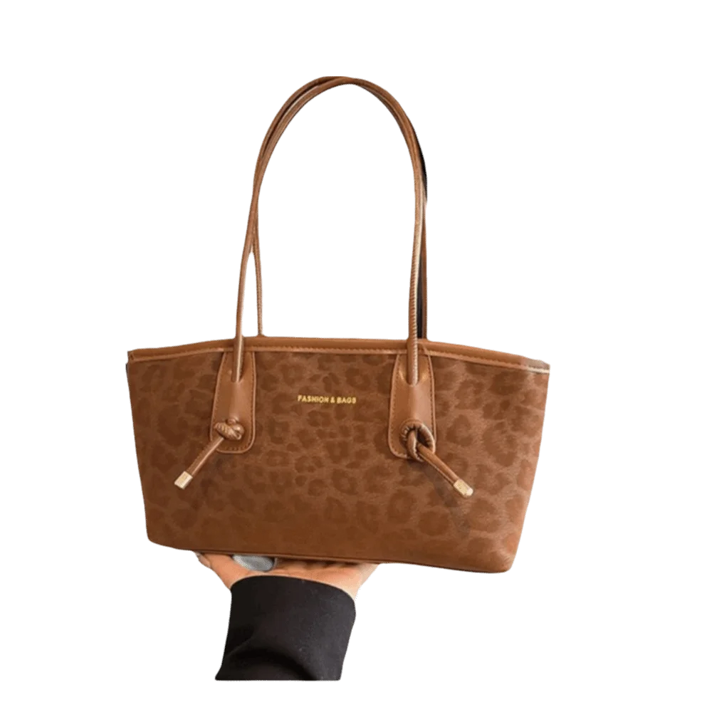 

Простые ретро-сумки через плечо с леопардовым принтом, вместительные кожаные сумки-тоут класса люкс, современные сумки для работы