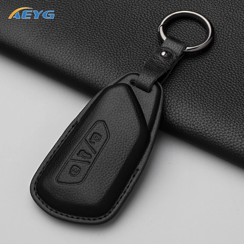 Leather Car Key Case Cover For VW Volkseagen Golf 8 MK8 ID.3 ID.4 Cupra Skoda Octavia A8 SEAT Leon MK4 2021 Formentor Tarraco