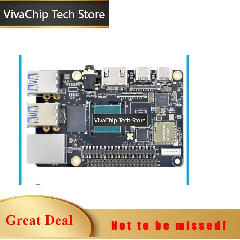 VivaCTDEBIX Model A-type development board i.MX 8M Plus quad core compatible with Raspberry Pi