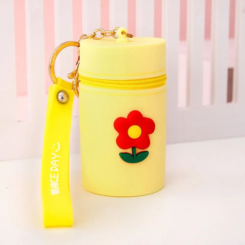Lovely  Cute Pattern Coin Pocket Portable Multifunctional Headphone Storage Bag Bucket Bag Coin Purse Key Chain