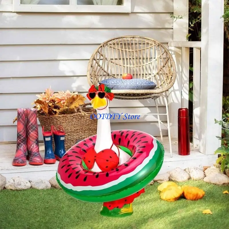 367A Porch Geese Outfit Geese Costume Outdoor Garden Animal Decoration Props For Patios And Terrace Enhancement