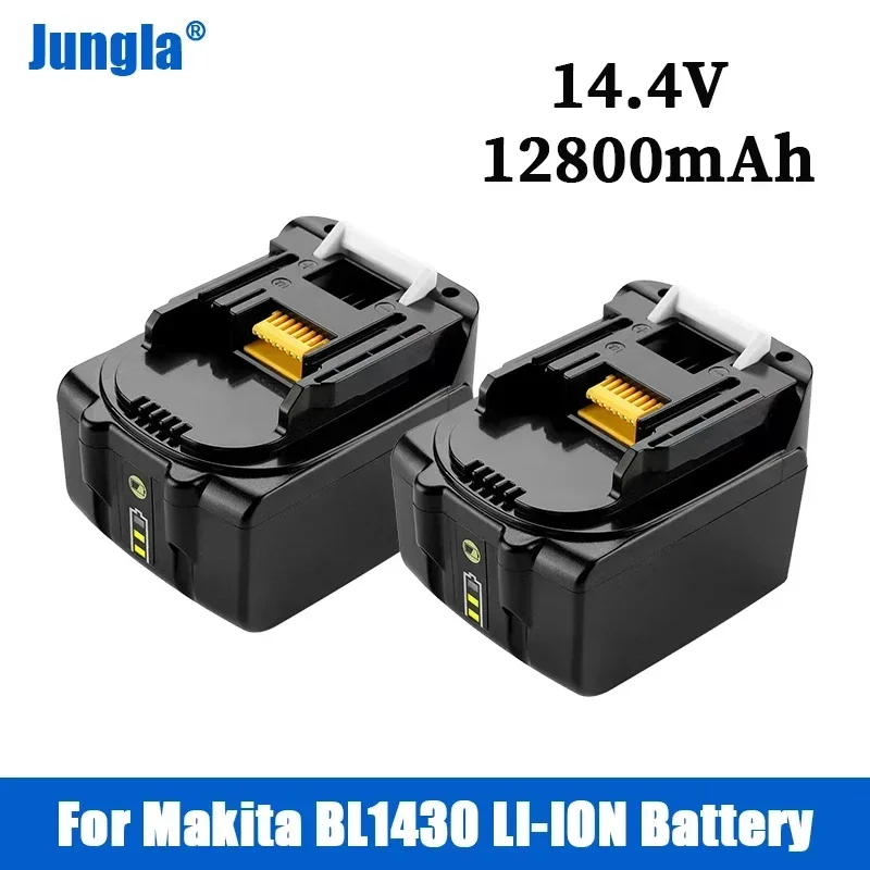 

14.4V 12.8Ah Drills Battery For Makita BL1430 Replacement Rechargeable Lithium Ion LXT200 BL1415 194558-0 194559-8 194066-1