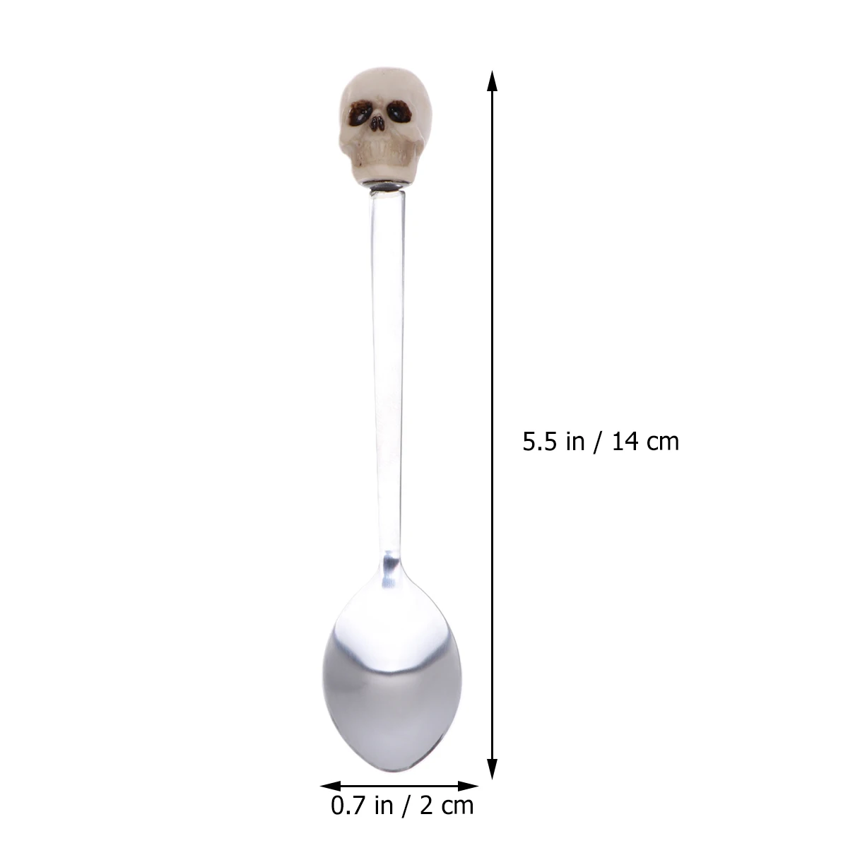 

Resin Skull Fork Small Spoon Set Eco Friendly 304 Stainless Tea Dessert Salad Utensils Perfect Gifts