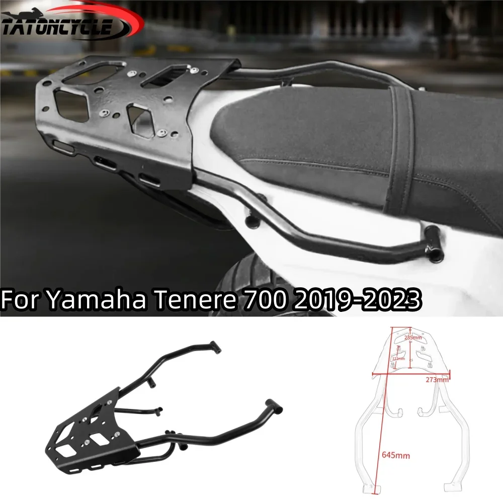 

For Yamaha Tenere700 Tenere 700 2018-2021 2020 Motorcycle Rear Luggage Rack Cargo Holder Shelf Bracket Black Thicken Accessories