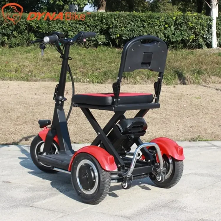 Dynavolt 3 Wheel Elderly Folding Electric Power Mobility Scoot Electric Scooter