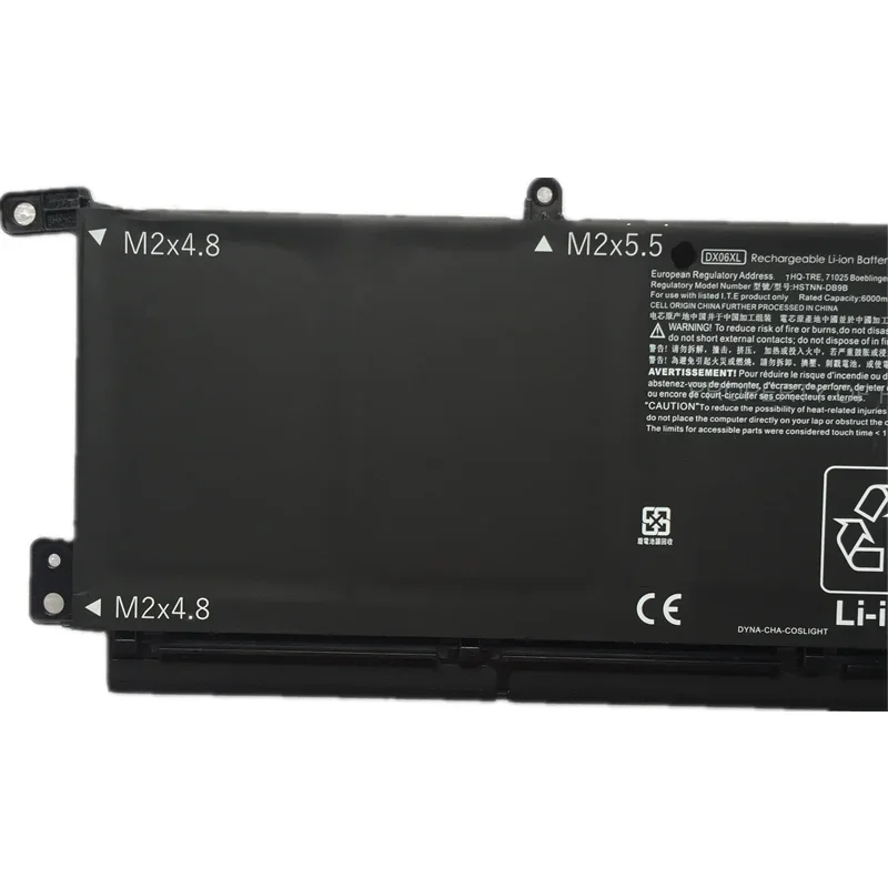 Nowy DX06XL bateria do laptopa HP OMEN X 15-dg0002TX 15-dg0003TX 15-dg0004TX L32749-005 L32701-2C1 HSTNN-DB9B 11.55V 72.9WH