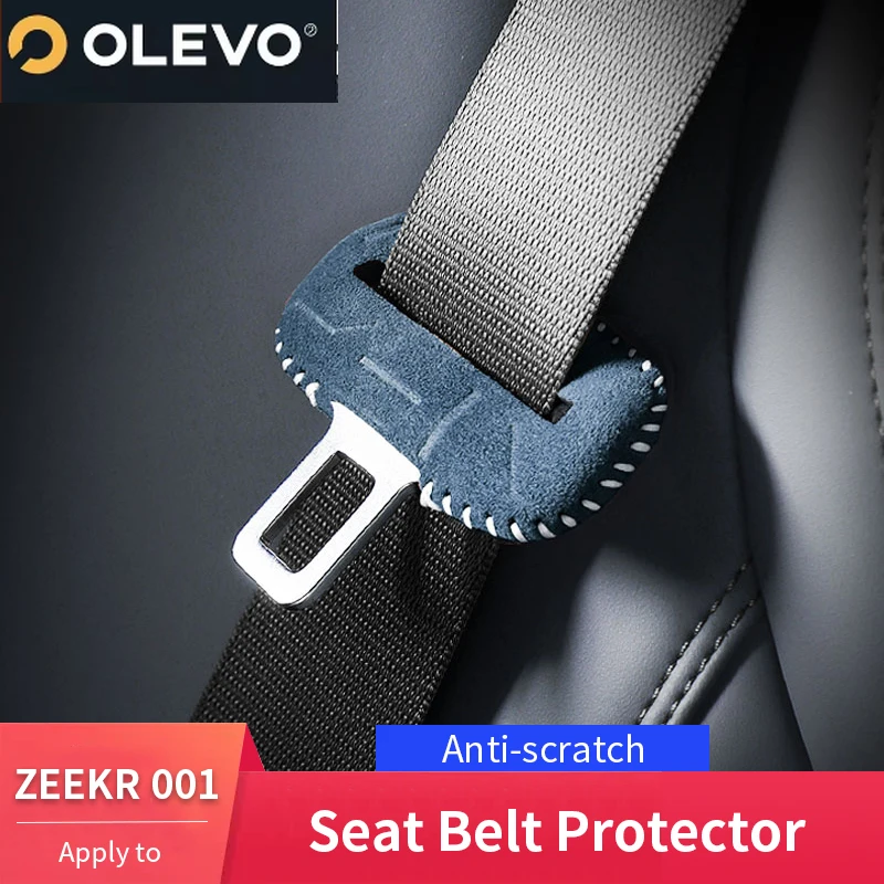 New Apply to ZEEKR 001 X Alcantara seat belt sheath C-pillar scratch and collision protection interior products