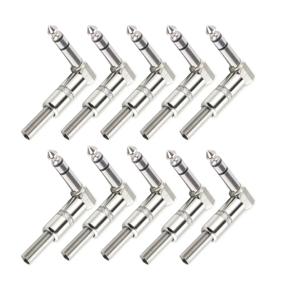 10 Teile/satz Dual Sound 6,35mm Audio Kopf Stereo Große 3 Core Buchse Schweißen Mischpult Mikrofon Kabel 6,5 Audio Stecker