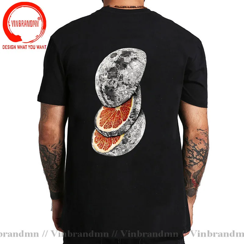 Sliced Planet Fruit Brand T-Shirt Men Women Fashion Breathable Clothing Funny Lunar Fruit Tshirt Hip Hop Loose Oversized T-Shirt