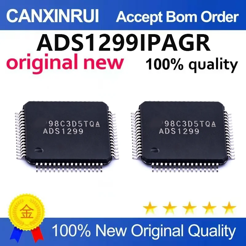 (5pcs-100pcs)Brand new original ADS1299IPAGR 8-channel data acquisition analog front-end AFE chip integrated circuit IC