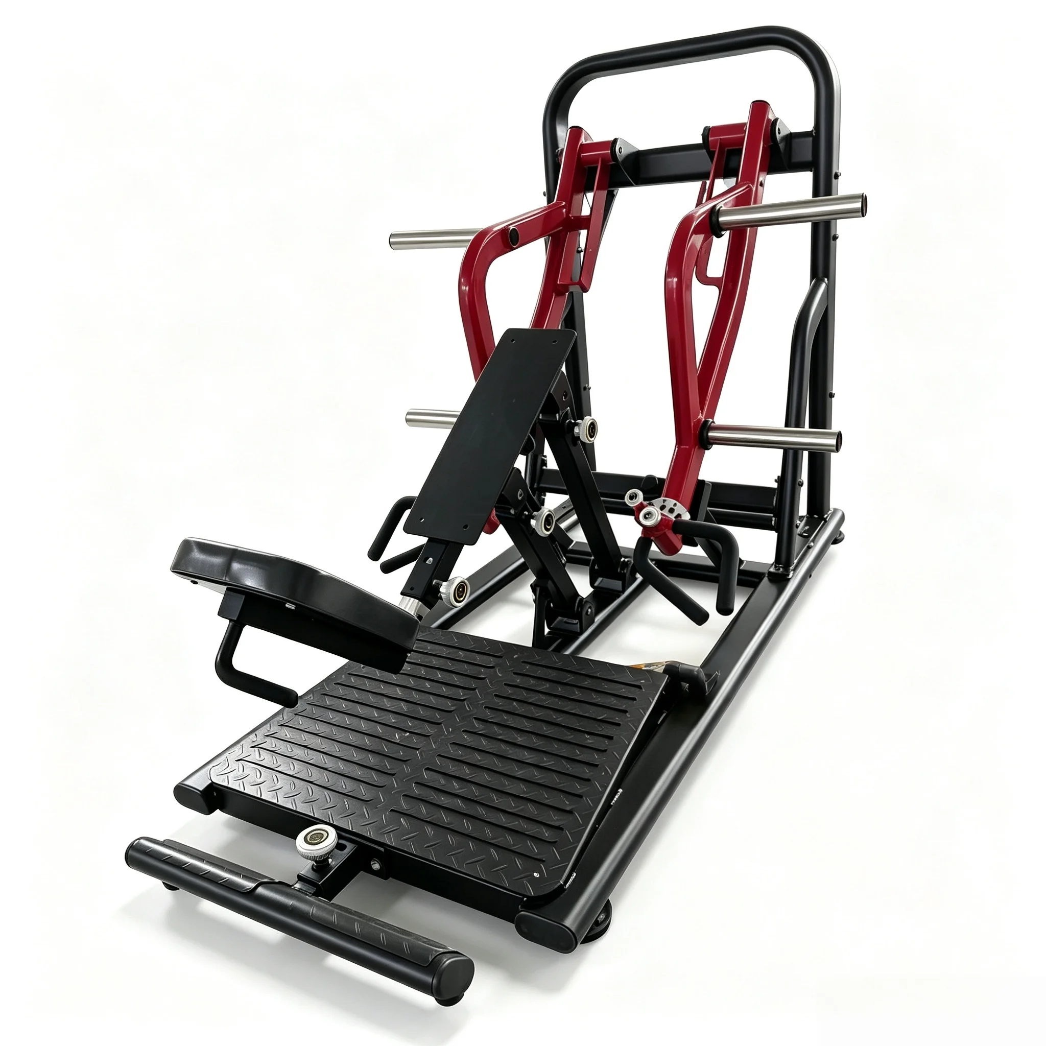 Chinese Commercial Fitness Equipment Strength Training Machine Low Row Deadlift Plate Loaded Machine Steel Adjustable Back Legs