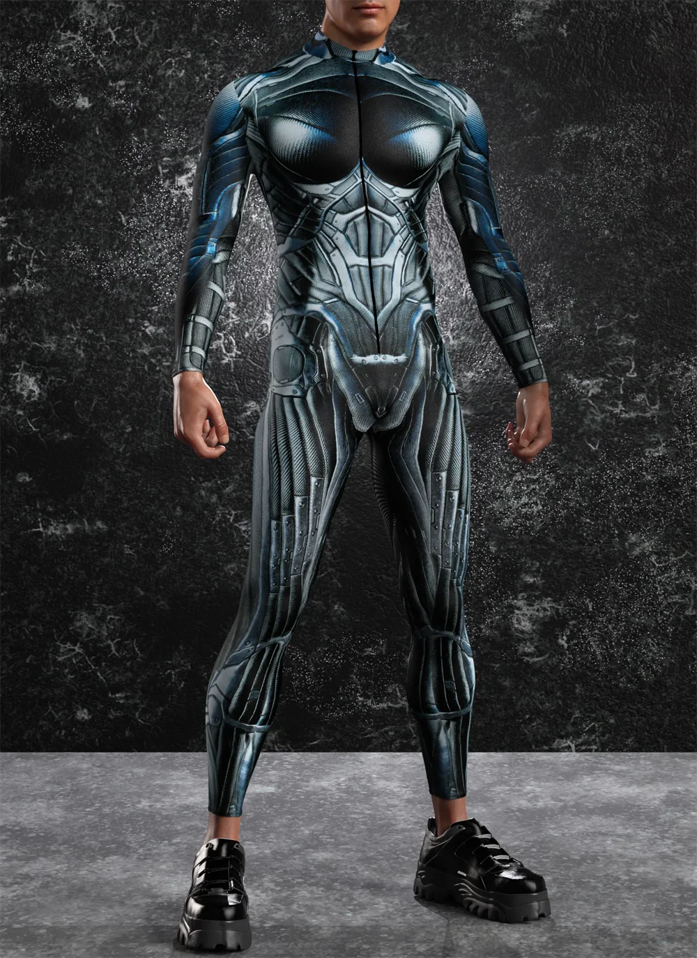 Combinaison d'armure mécanique pour hommes, impression 3D, Zentai imbibé, costume de cosplay, fête de carnaval, cyber punk, armure Kokor, adultes
