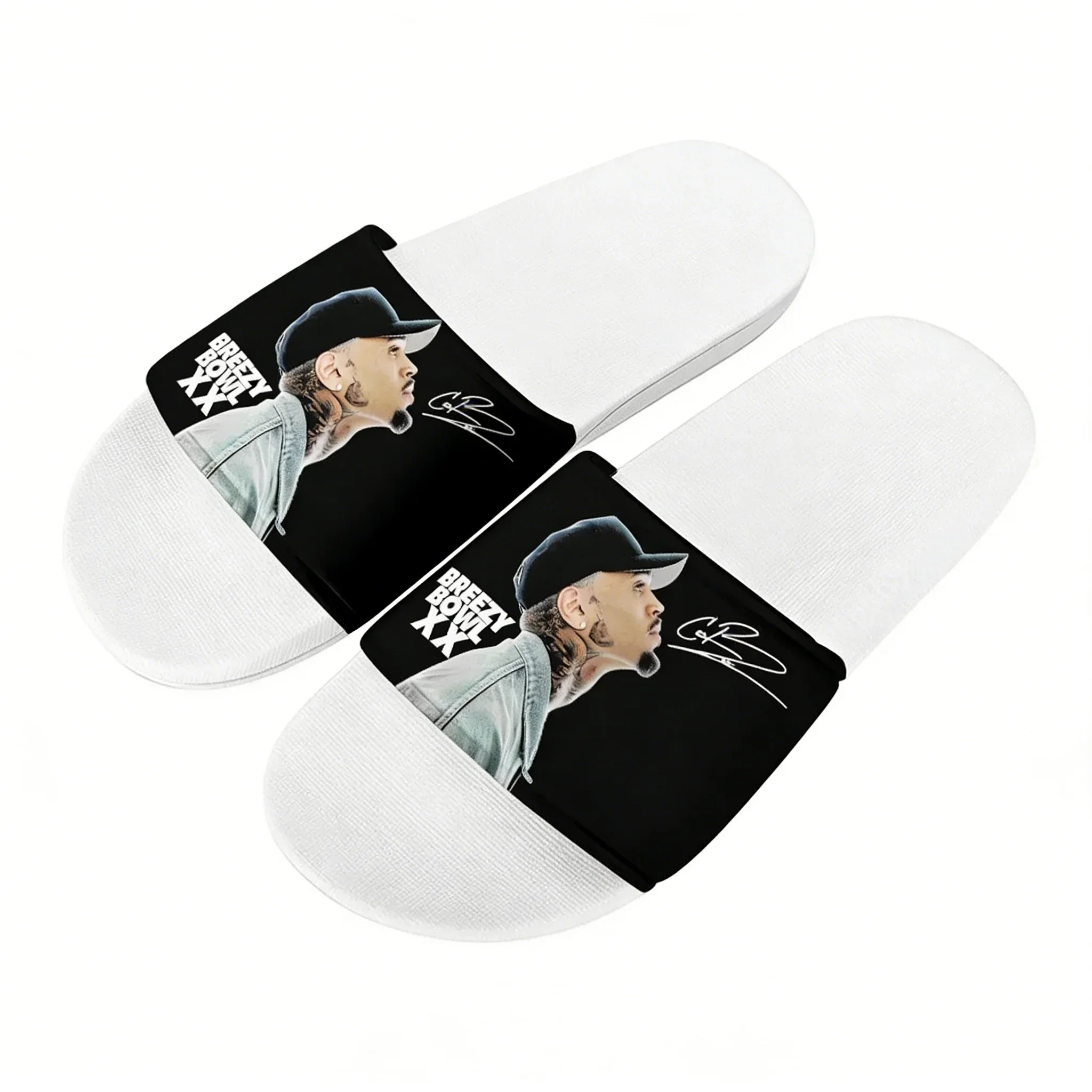 Chris Brown Slippers Home Bathroom Sandals Water Shoes Men Women Teenagers Indoor Poor Sandal Customized Summer Slipper