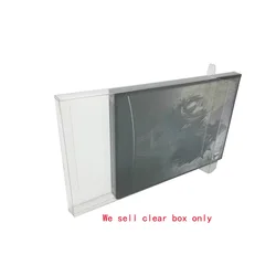 Transparent clear PET cover for gamecube For NGC USA version game protection box collection storage display protective box