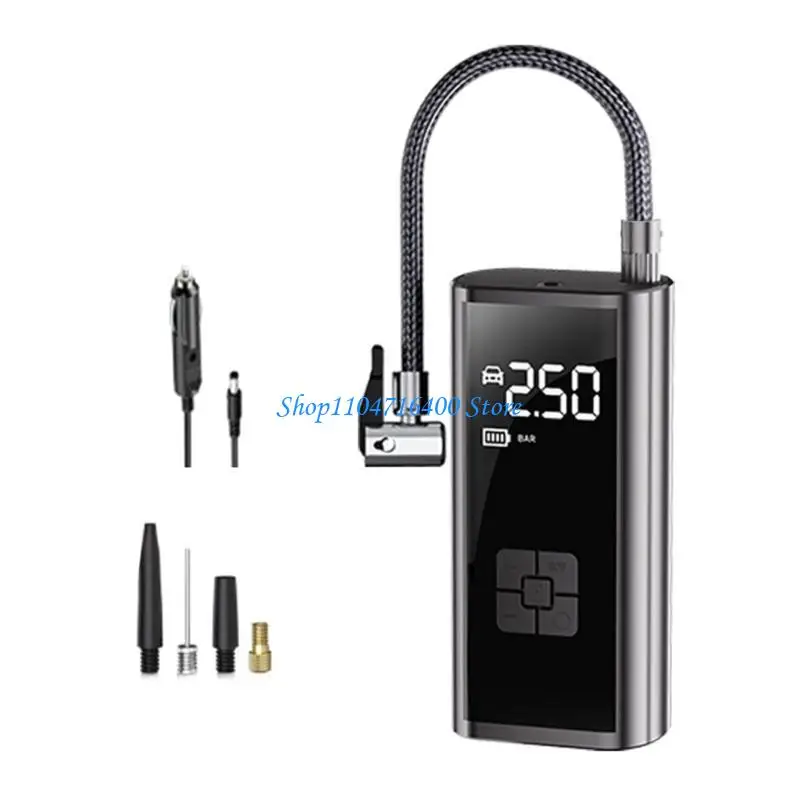 

y1gd Tire Tyre Inflator Air Compressor for Car Battery Power with LED Light