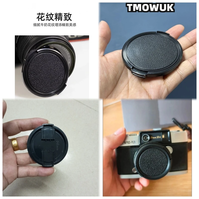 

For SONY A7M4 A7S4 A7R2 A7CR A550 A330 A65 A65V Camera Lens Cap Protective Cover Center Pinch Snap-on 49mm 52 55 58 62 67 72 77