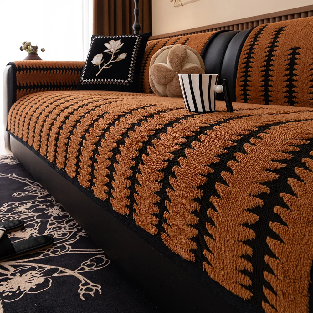 وسادة أريكة فاخرة خفيفة عالية الجودة مبطنة للفصول الأربعة وسادة عالمية غير قابلة للانزلاق ومضادة للخدش وغطاء مسند ظهر للأريكة #6