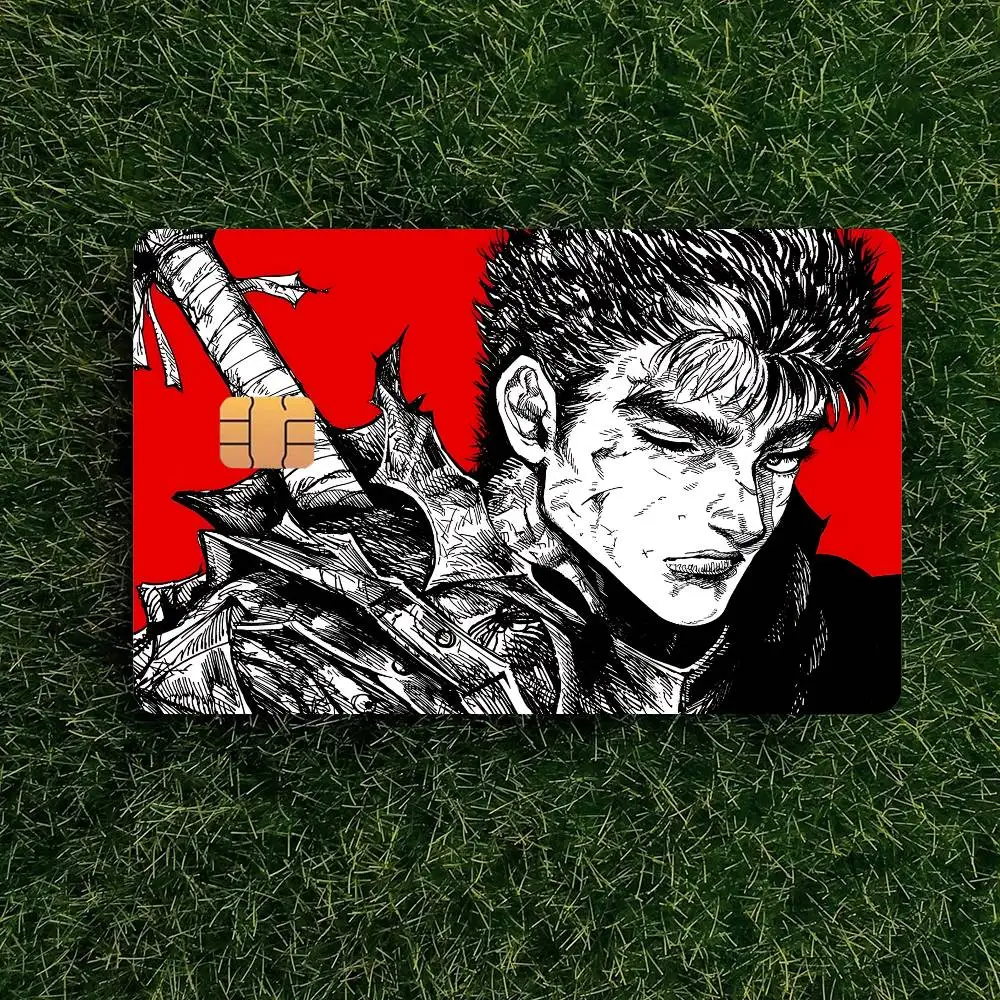 Anime A-Berserk-S Card Stickers Ultra-thin Waterproof Scratch Resistant Sticker, Personalized BankCardSticker
