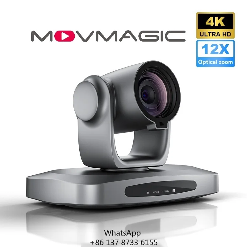 Movmagic MC3 12X 4K30P Ultra HD PTZ Camera With Catch Up Function 1 Year Warranty Live Streaming Conference & Broadcasting Use