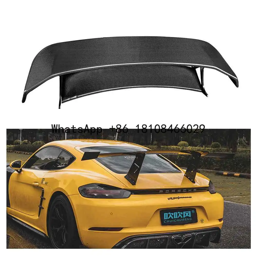 

High Quality Dry Carbon Fiber Rear Spoiler Wing for Porsche 718 Boxster Cayman