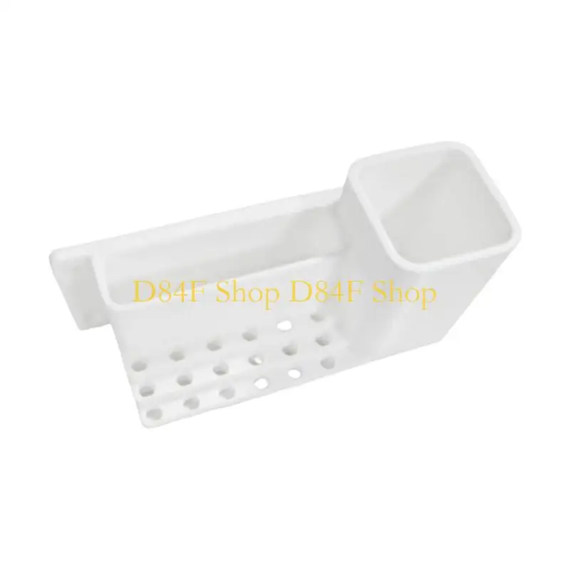D84F Drill Bit Holder Box, Wall Mount Plastic Storage Tray with Upright Cup for Workshop Tool Station Setup Area
