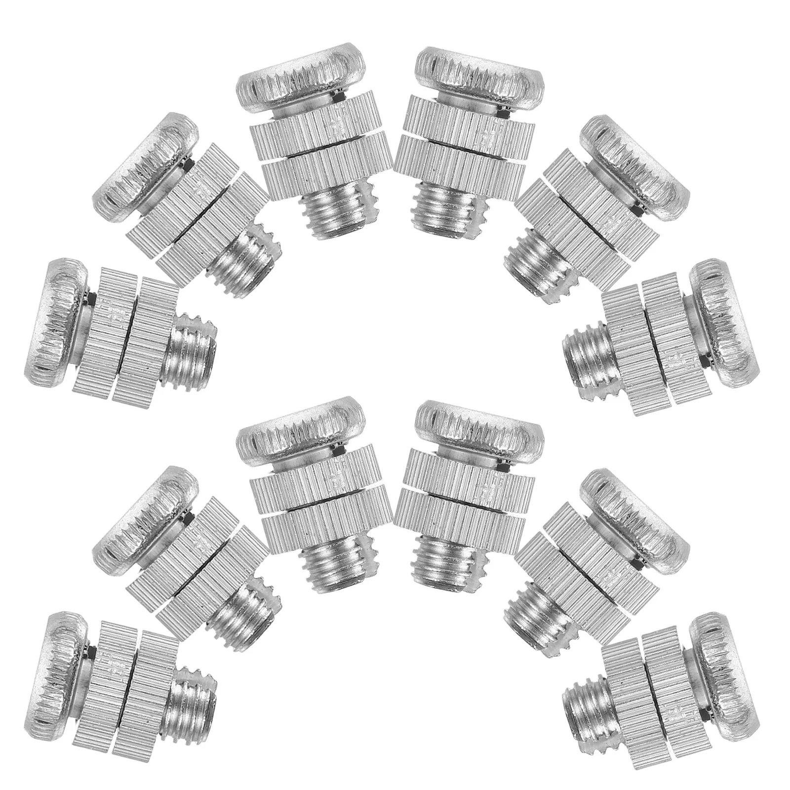 12 PCS Electronic Fence Accessories Rope Connector Repair Open Child Fastener Aluminum Alloy Spinner Turntable
