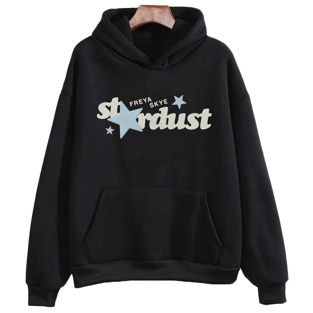 Freya Skye Stardust Hoodie Men Women Oversized Y2k Sweatshirt Fleece Streetwear Casual Clothing Loose High Street Pullover