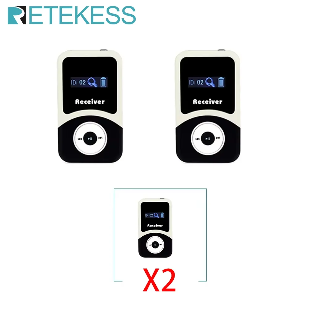 Retekess T130 T131 Tour Guide Accessories Tour Guide Wireless Audio System Wireless Audio Transmitter Receiver For Training
