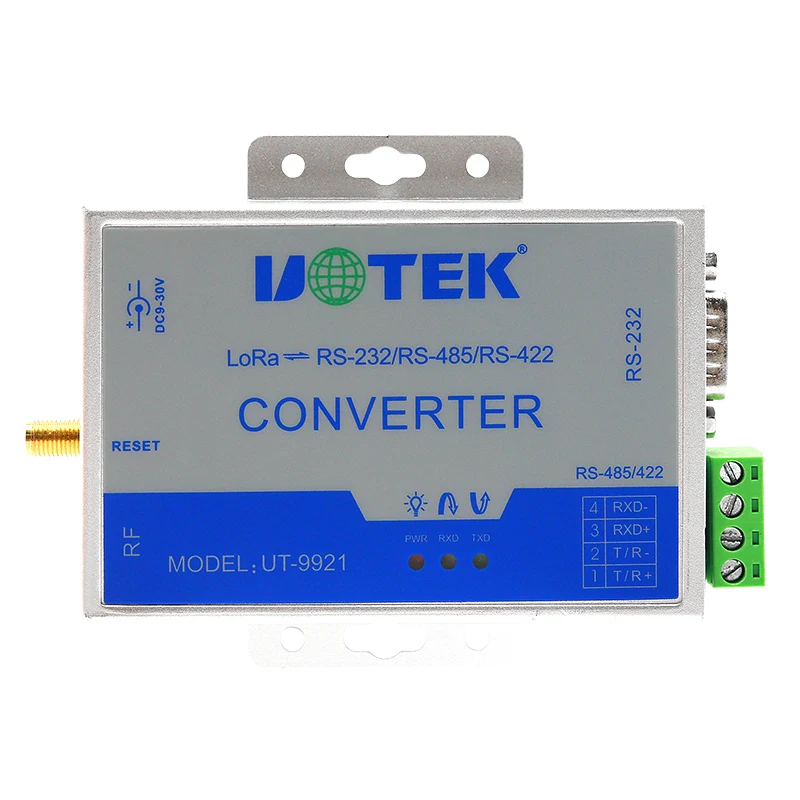 UOTEK LoRa إلى RS-232/485/422 محول اتصالات لاسلكية طويلة المدى محول LoRa عالي الجودة UT-9921