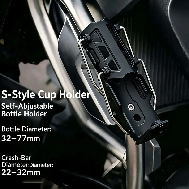 For Royal Enfield Bullet/Meteor/Classic 350 500 Himalayan 411 400 All Series Universal Functional Kettle Rack Water Cup Holder view 3