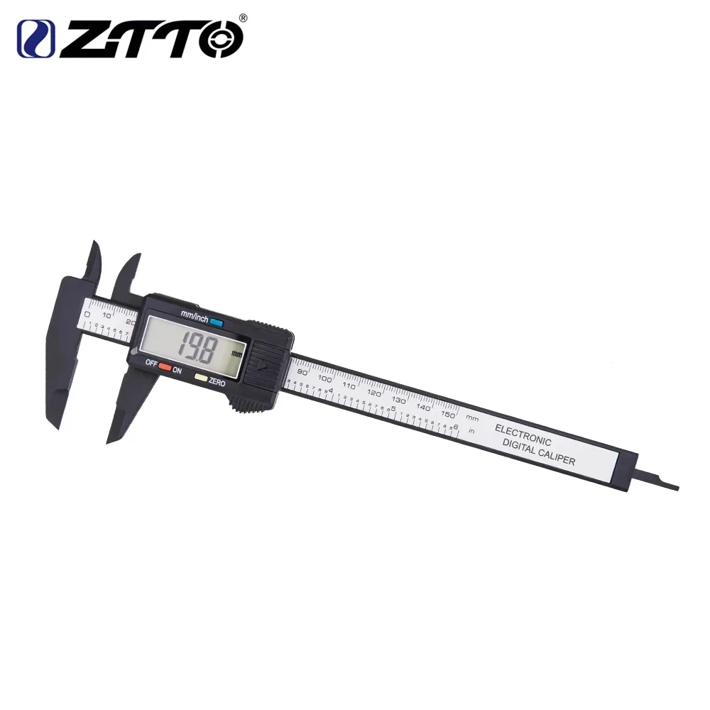 

ZTTO 150mm Accurate Electronic Digital Caliper Carbon Fiber Dial Vernier Caliper Gauge Micrometer Measuring Tool Digital Ruler