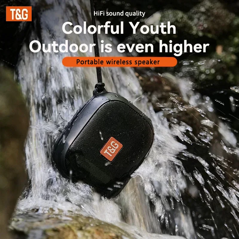 

TG394 Portable Mini Wireless Loud Speaker, Cute Little Cube Speaker , IPX7 Waterproof,Perfect for Pool Parties, Beach, Camping