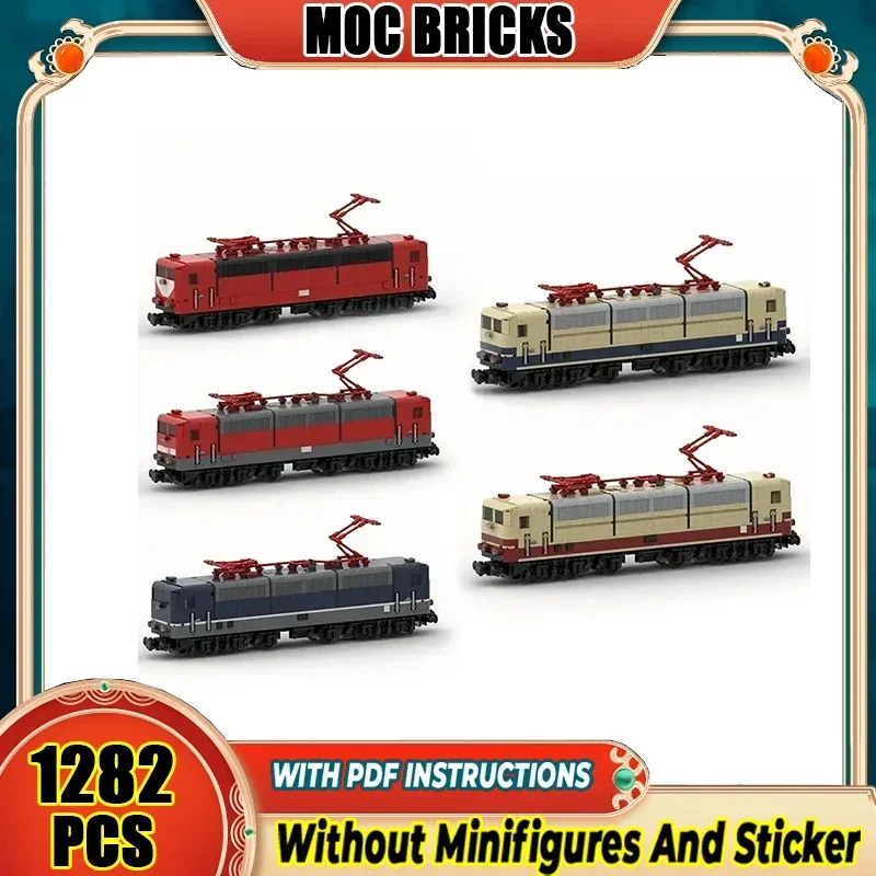 

Городской высокоскоростной поезд, модель Moc, строительные кирпичи, DB-Baureihe, технология поезда, модульные блоки, подарок, рождественские игрушки, наборы «сделай сам», сборка