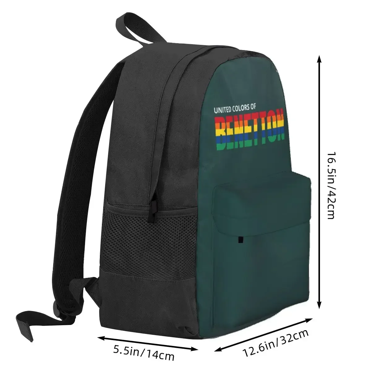 United Colors Of Benetton Backpack Daypack Large Capacity Children BookBag School Bag Shoulder Bags for Men Women view 2