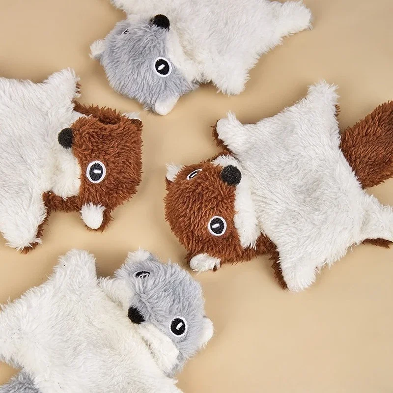 لعبة قطط السنجاب الطائر المتينة مع ورق مجعد وجرس لمضغ التسنين ووقت لعب الحيوانات الأليفة