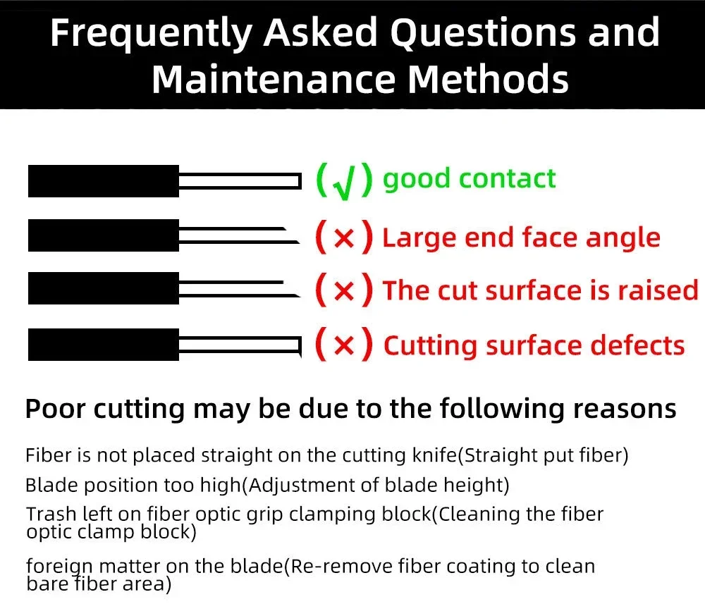 Natalink Optical Fiber Cleaver High Precision Fiber Cutting Knife with Fully Automatic Machine Tool Set Hot Melt Cold Splicing